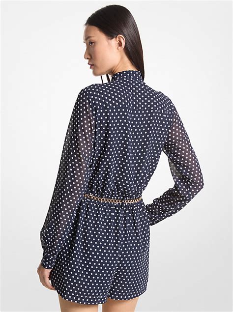 michael kors belted romper